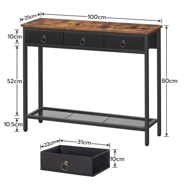Levi Beer Cinambei 100cm Console Table Wayfair.co.uk